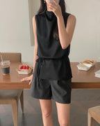Wrinkle Tencel Sleeveless Blouse