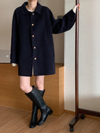Premium Clair Wool Coat with Inner Padded Vest
