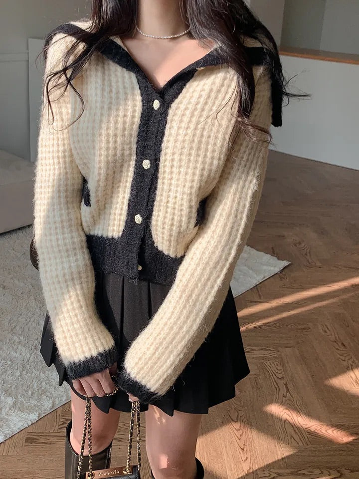 Waffle Cardigan