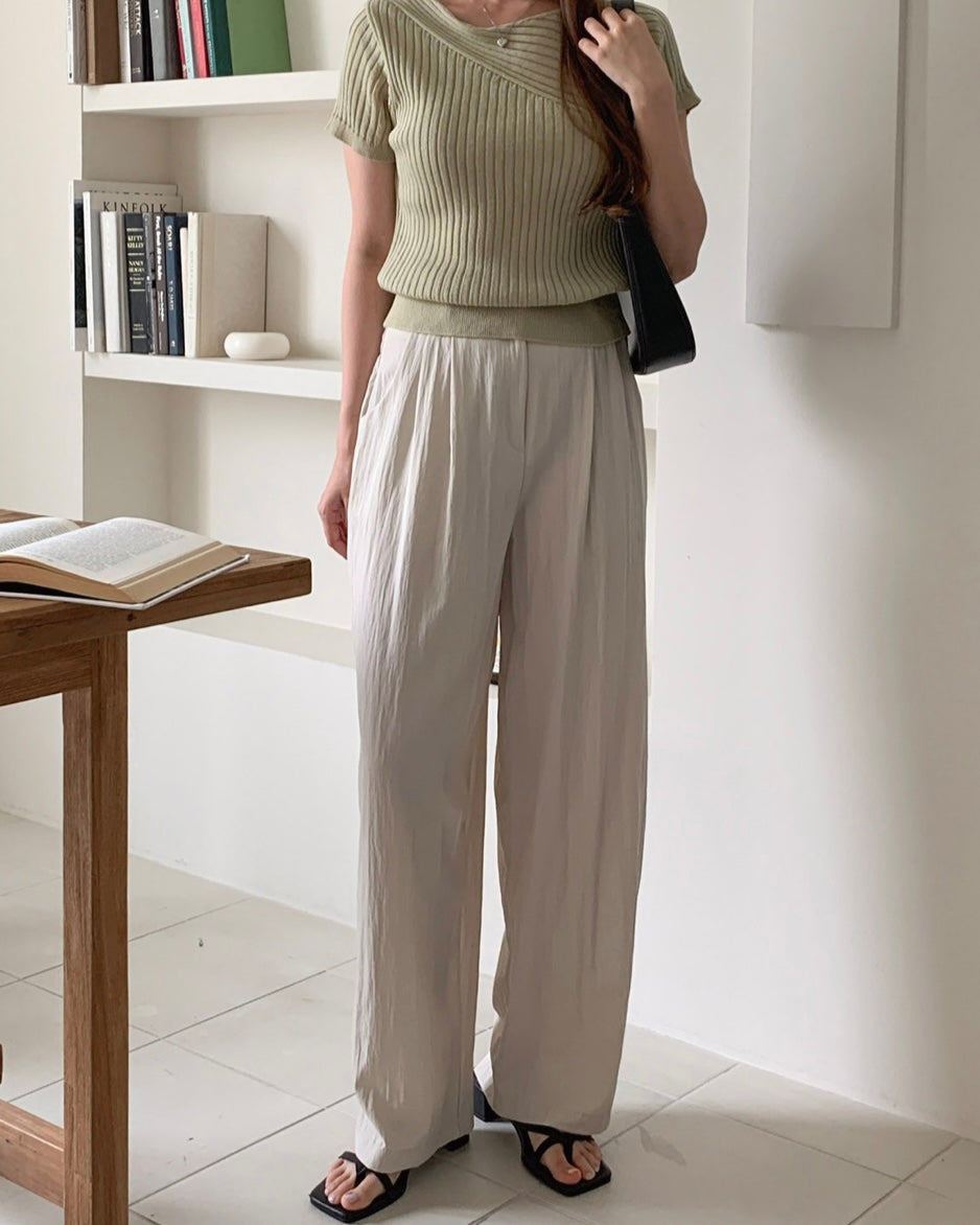 Summer Pin-Tuck Slacks