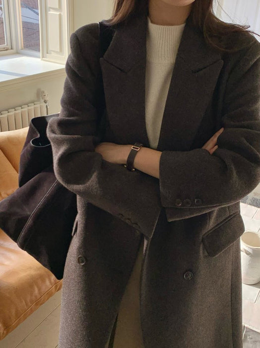 Premium Stanford Double 70% Wool Coat