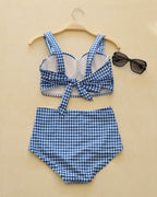 Check Back Ribbon Bikini