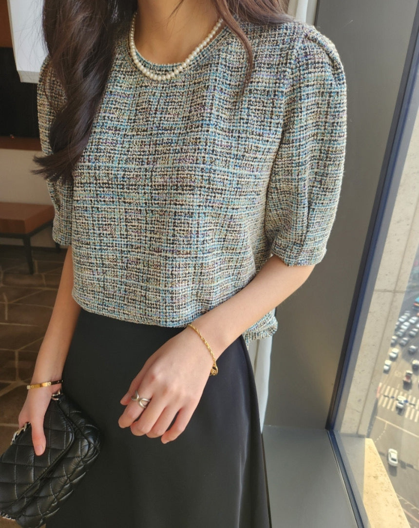 Velours Tweed Blouse