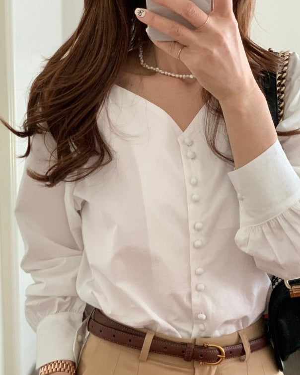 Hershey Tie Blouse