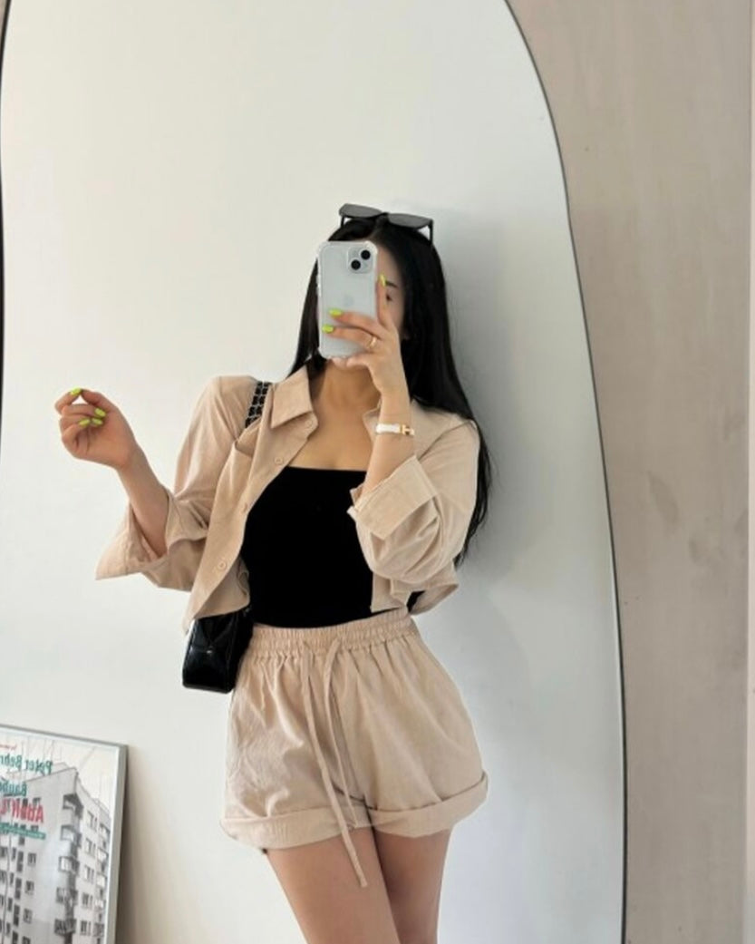 Simple Linen Two-Piece