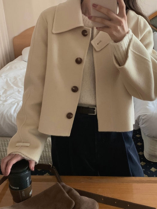 Butter 100% Wool Short Coat