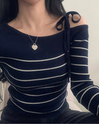 Striped Ribbon Knit