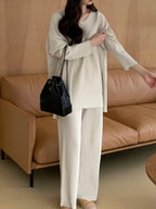 Latte Loose Two-Piece Set