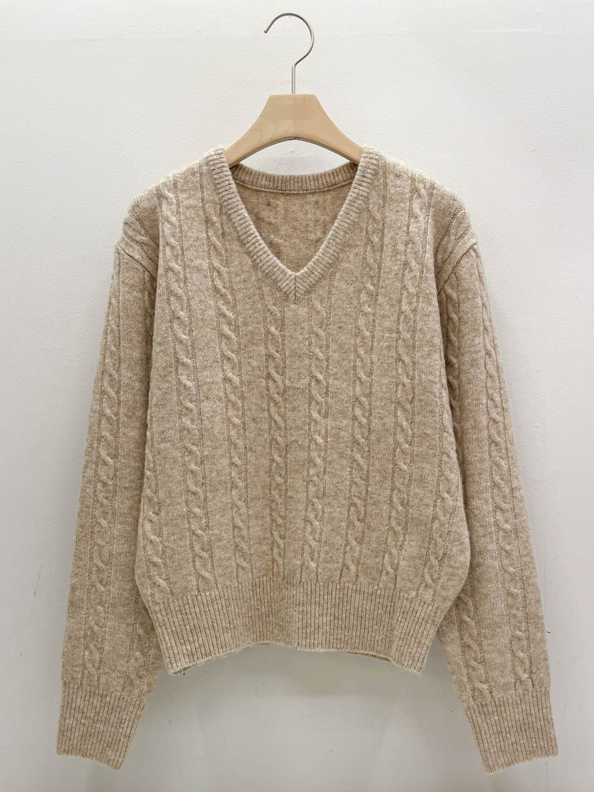 Mocha Cable Knit