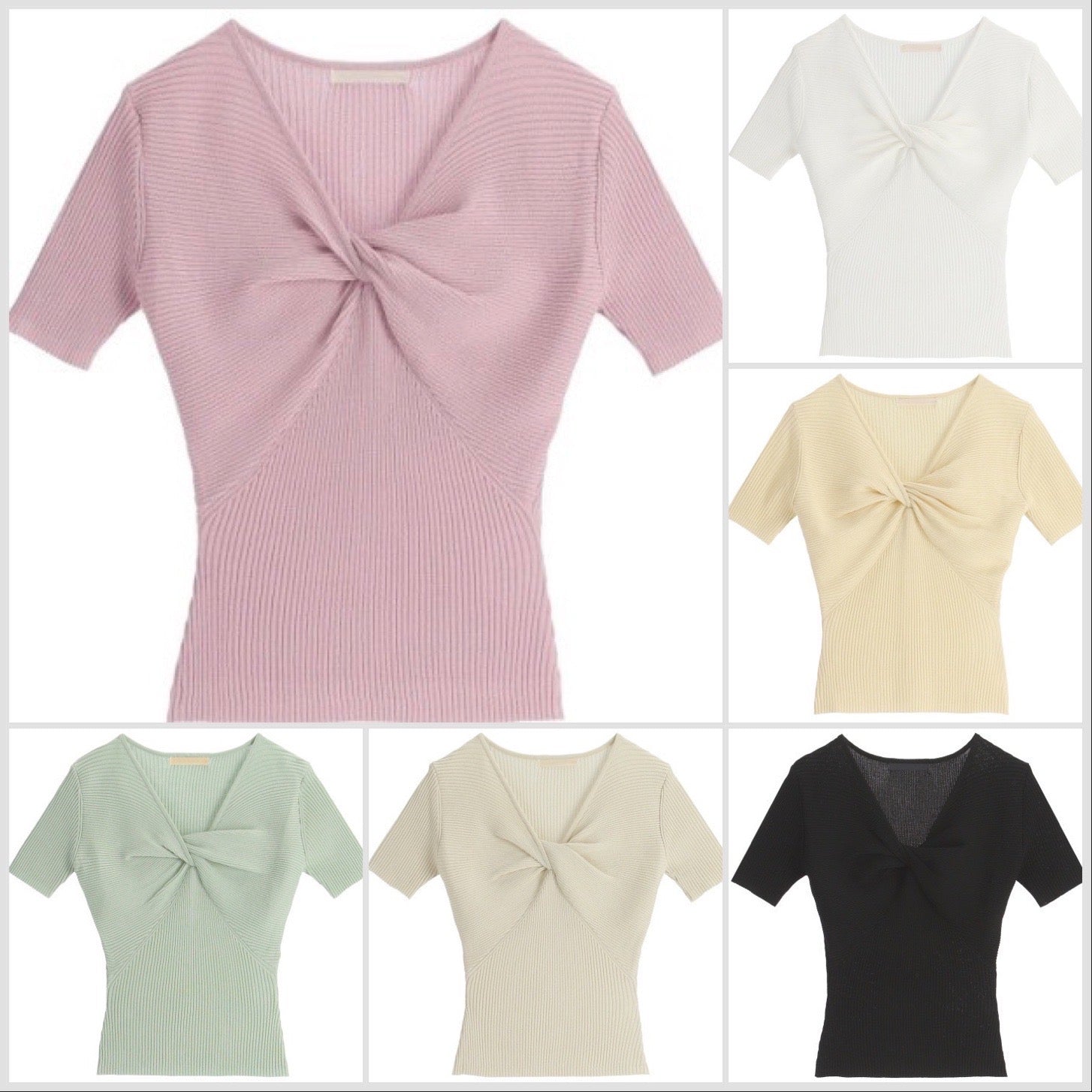Twist Short Sleeves Knit