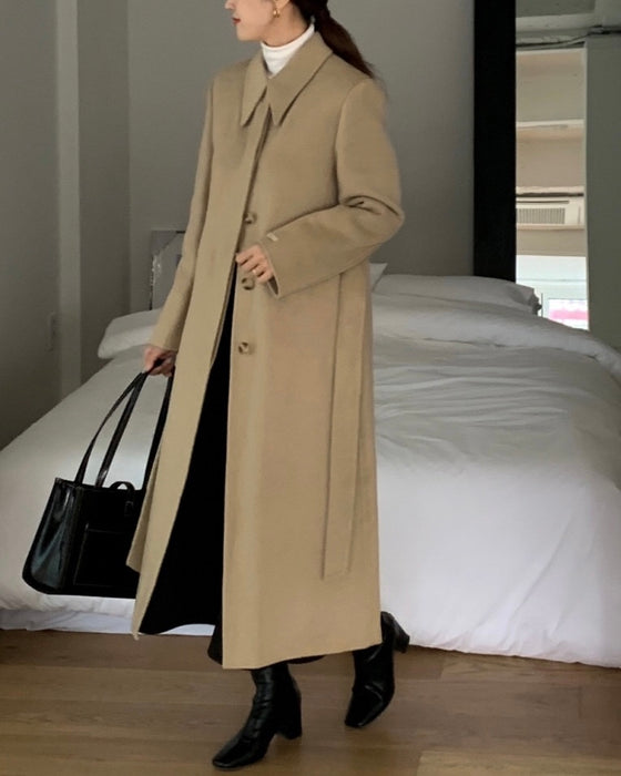 Vin Handmade 90% Wool Coat with Padded Vest