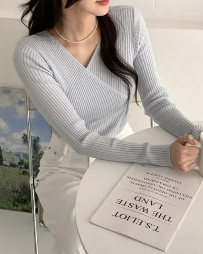Reverie Wrap Knit Top
