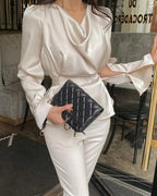 Zoe Drape Blouse