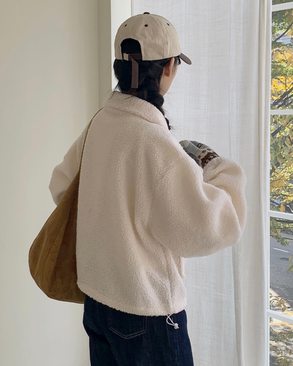 String Boucle Zip-Up