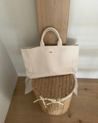 Ecru Canvas Tote Bag