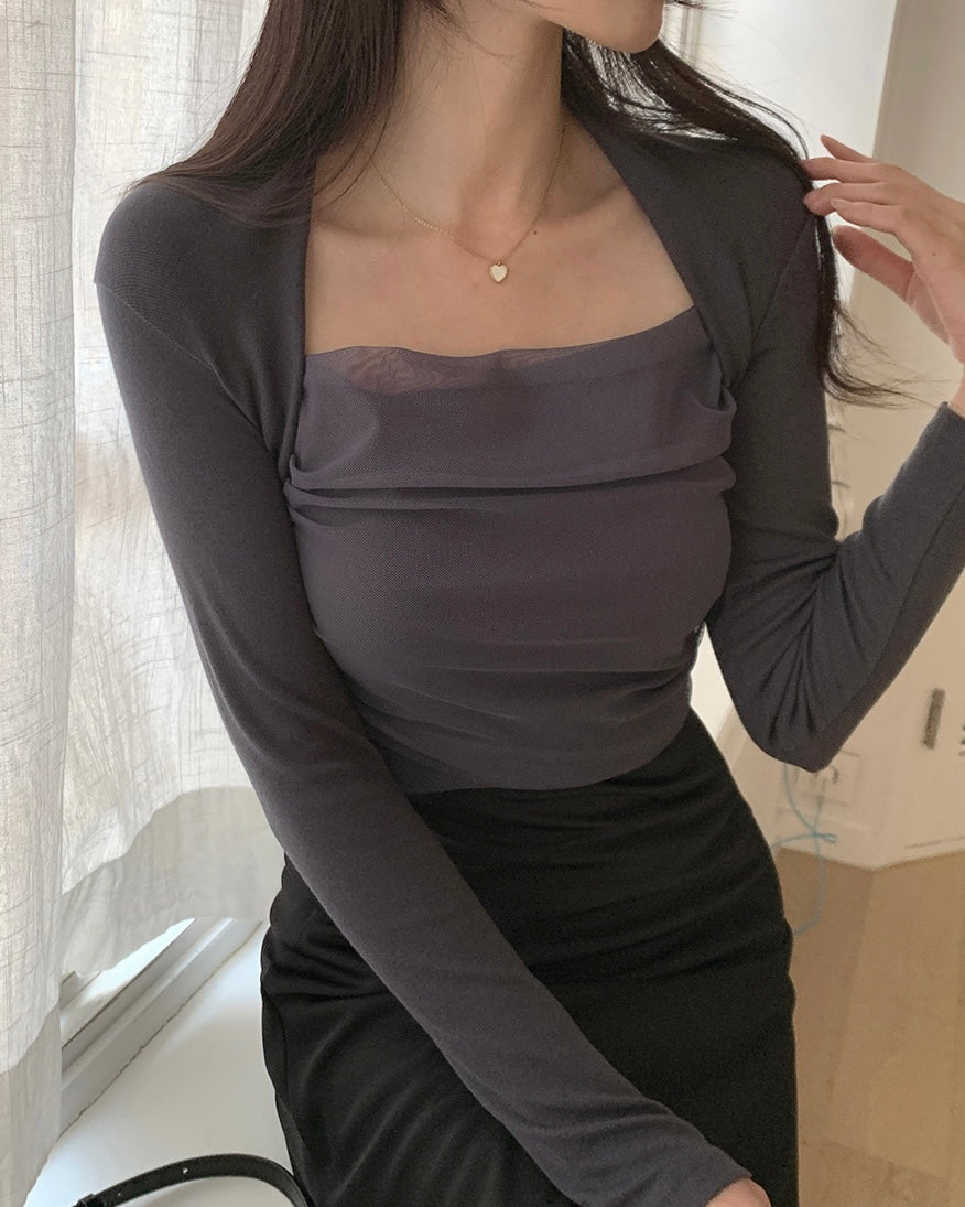 Tulle Bolero Top