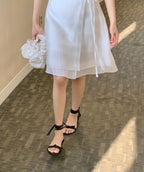 Stay Two Button Skirt