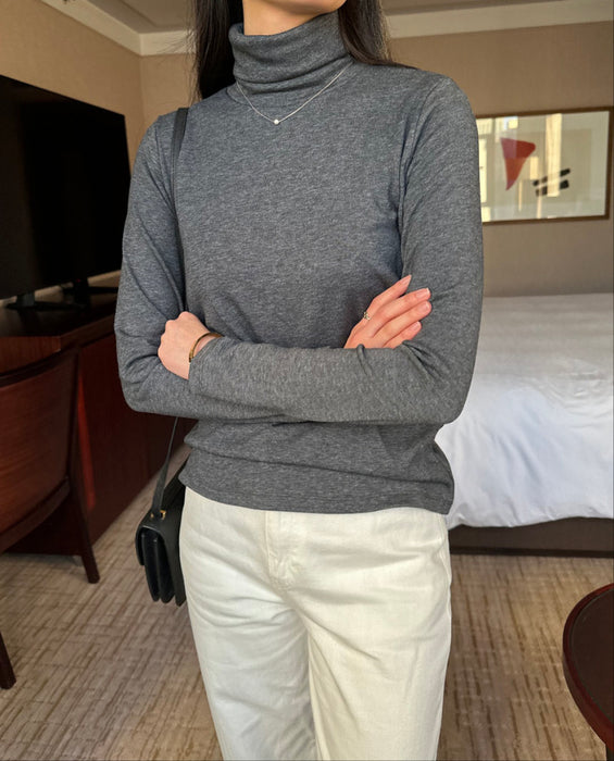 Mari Brushed Turtle-Neck