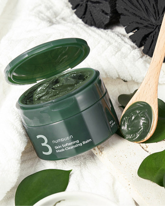 [ numbuzin ] No. 3 Pore & Makeup Cleansing Balm with Green Tea and Charcoal 85g