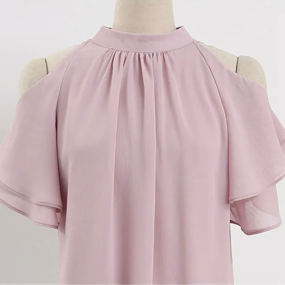 Frill Off-Shoulder Blouse