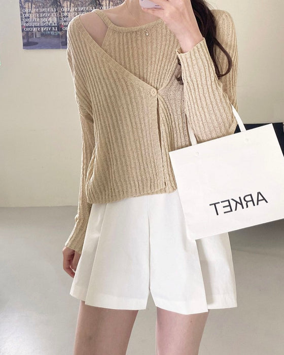 Lucifer Sheer Knitted Top