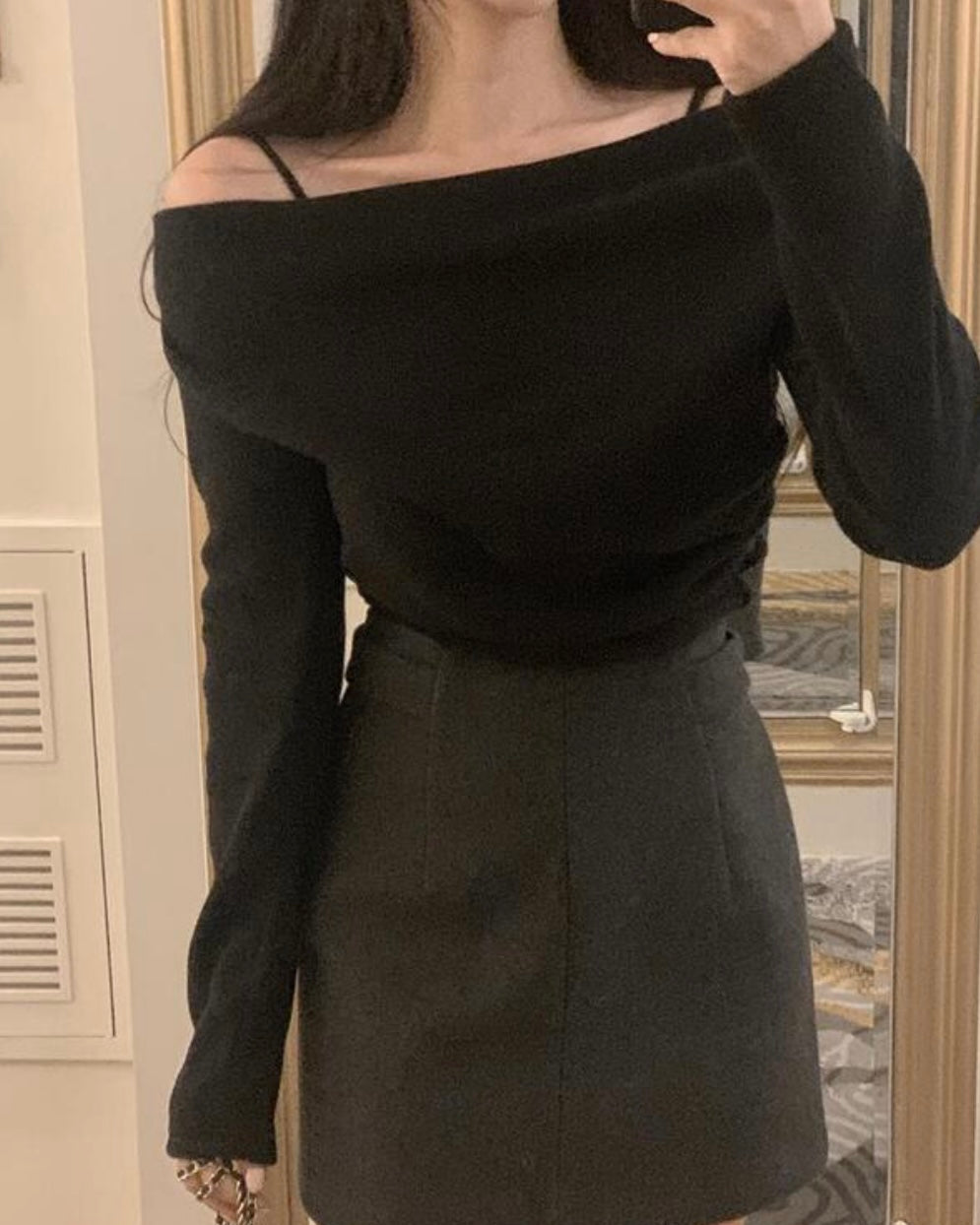 Stay-On Off-Shoulder Knit