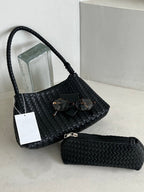 Nola Woven Curve Bag (+Pouch)