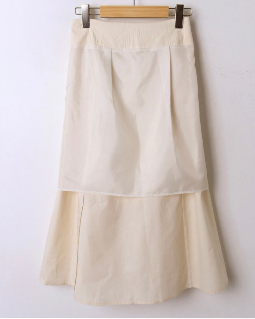 Cotton Ribbon String Skirt