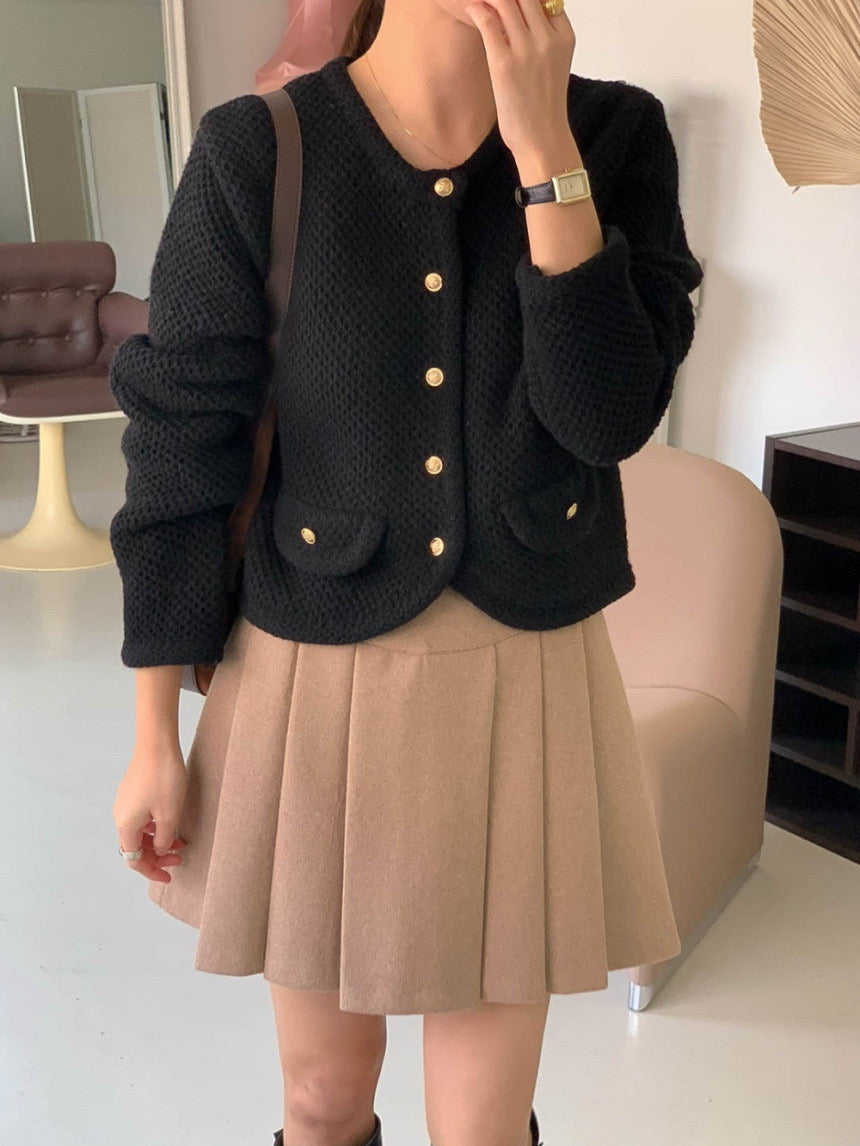 [S,M] Tommy Wool Skirt + Belt