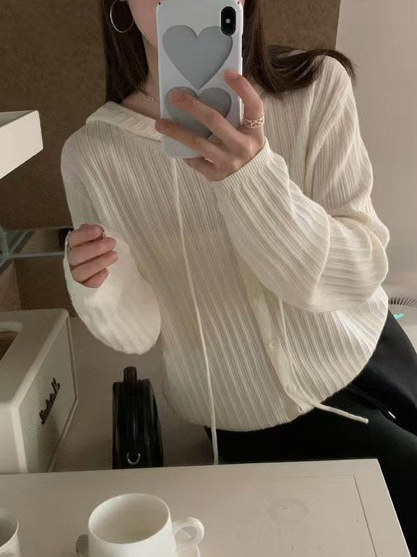 Egg Hoodie Cardigan