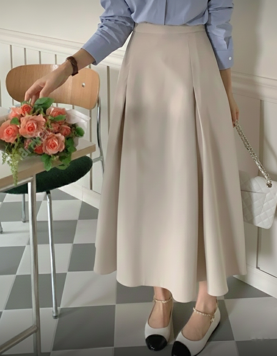 Carlton Back-Banding Skirt