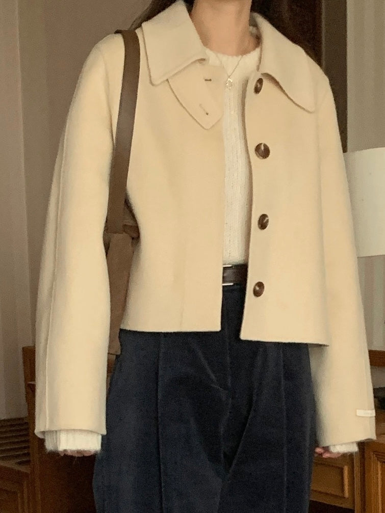 Butter 100% Wool Short Coat