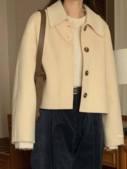 Butter 100% Wool Short Coat