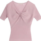 Twist Short Sleeves Knit