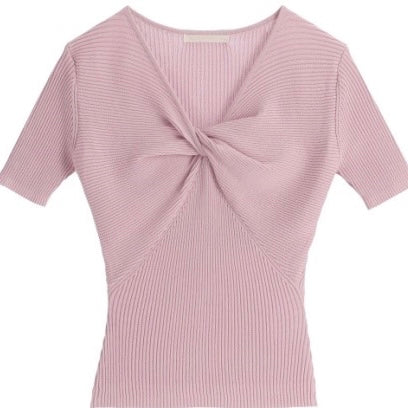 Twist Short Sleeves Knit