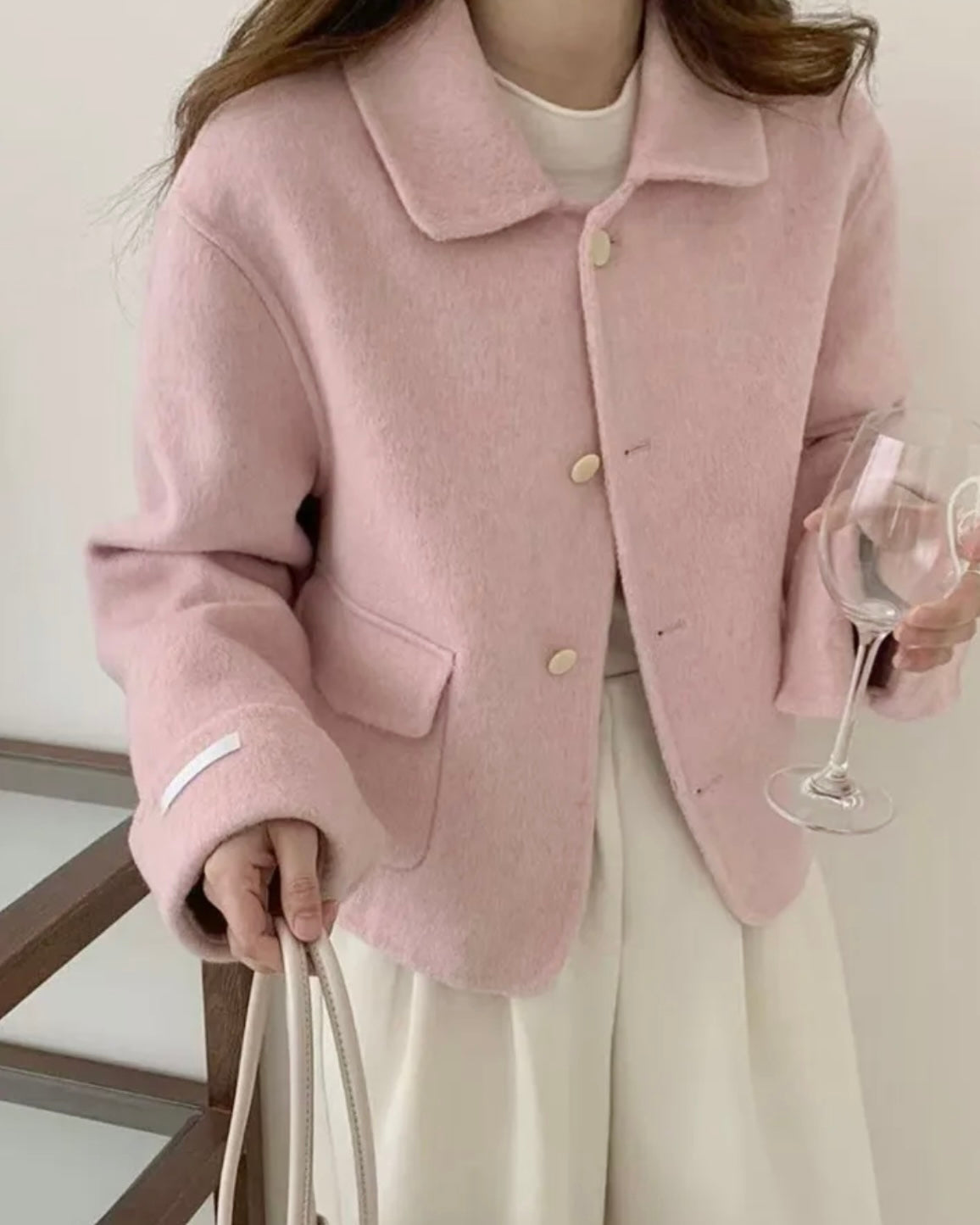 Pocket Wool Handmade Jacket