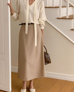 [S,M] Bath Belt Long Skirt Set