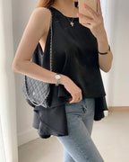Flared Sleeveless Blouse