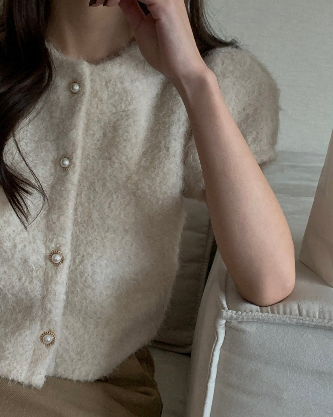 Snow Fur Blouse