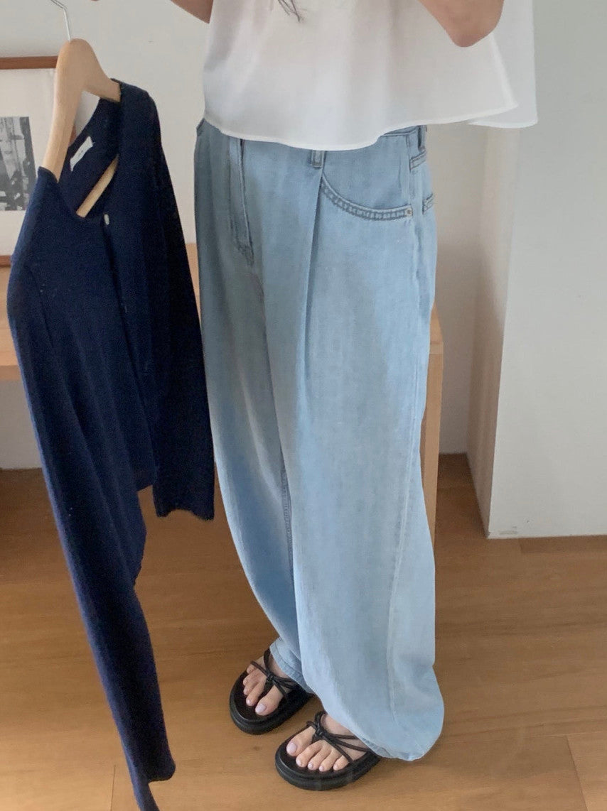 [ M ] Summer Mid-Rise Wide Fit Jeans