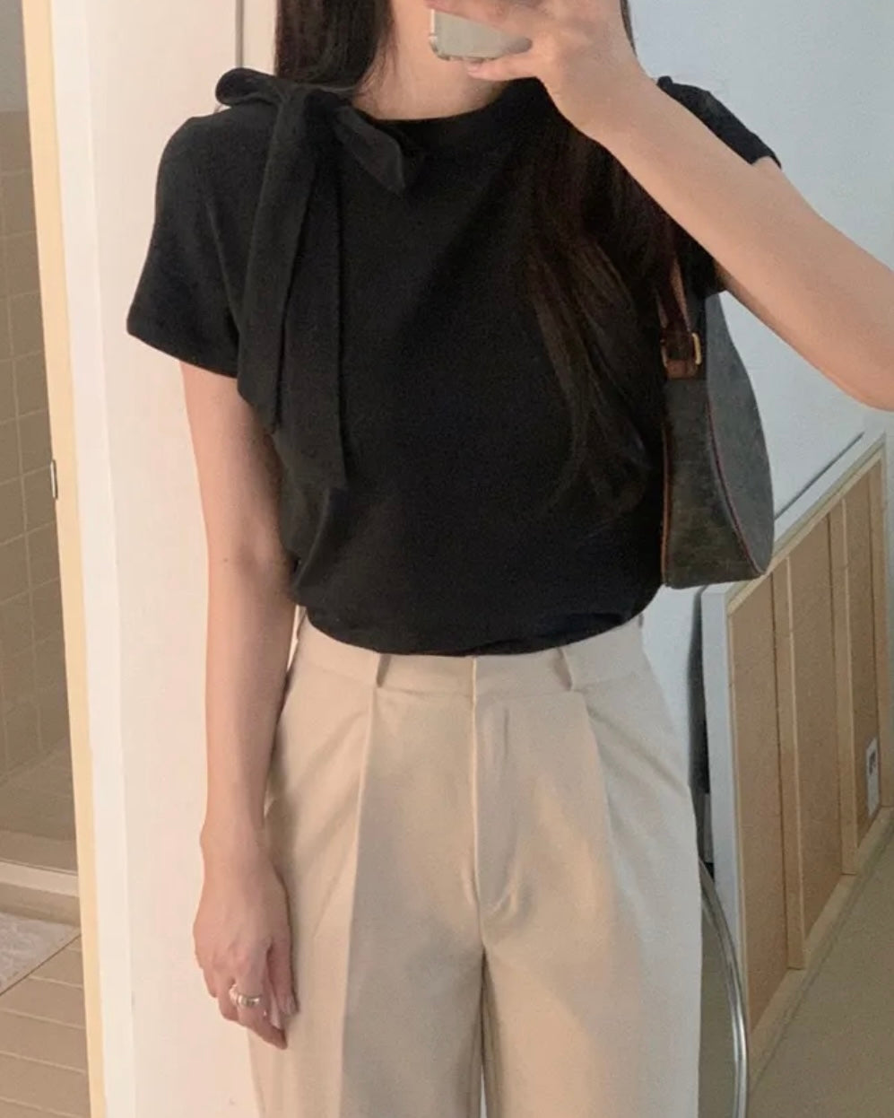 Modal Tie Short-Sleeves