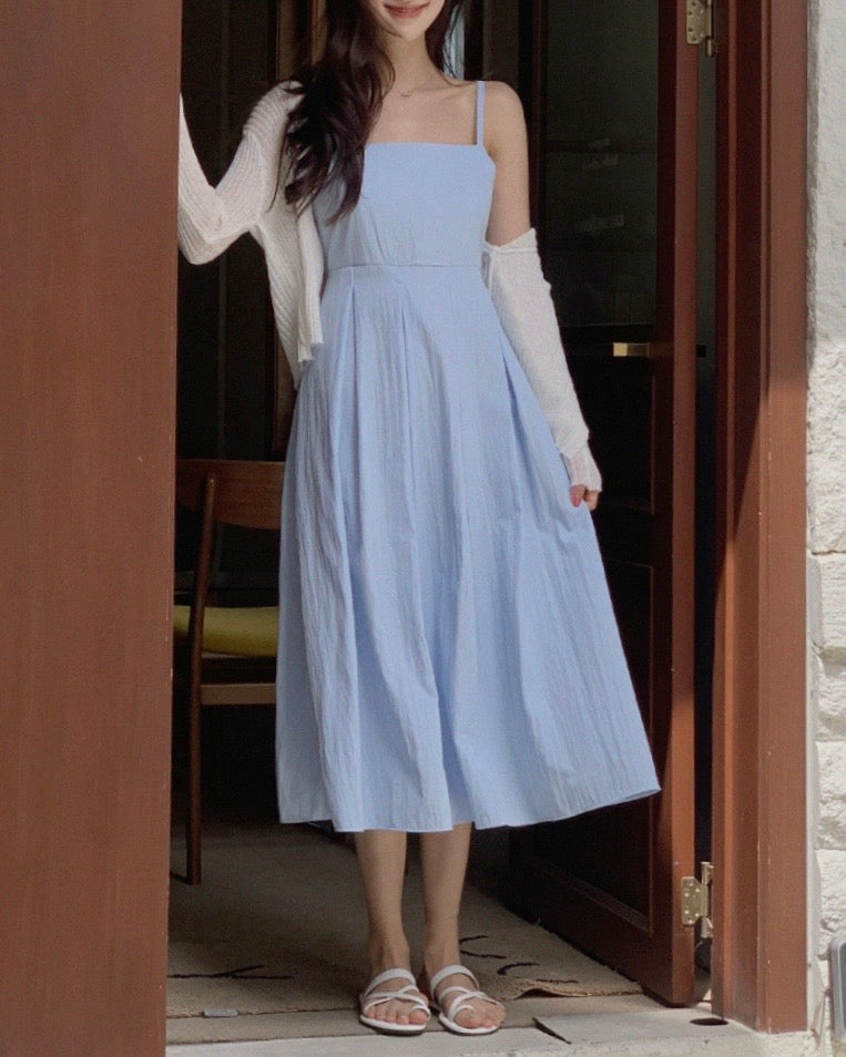 Pleats Sleeveless Dress