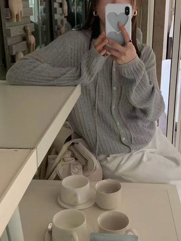 Egg Hoodie Cardigan