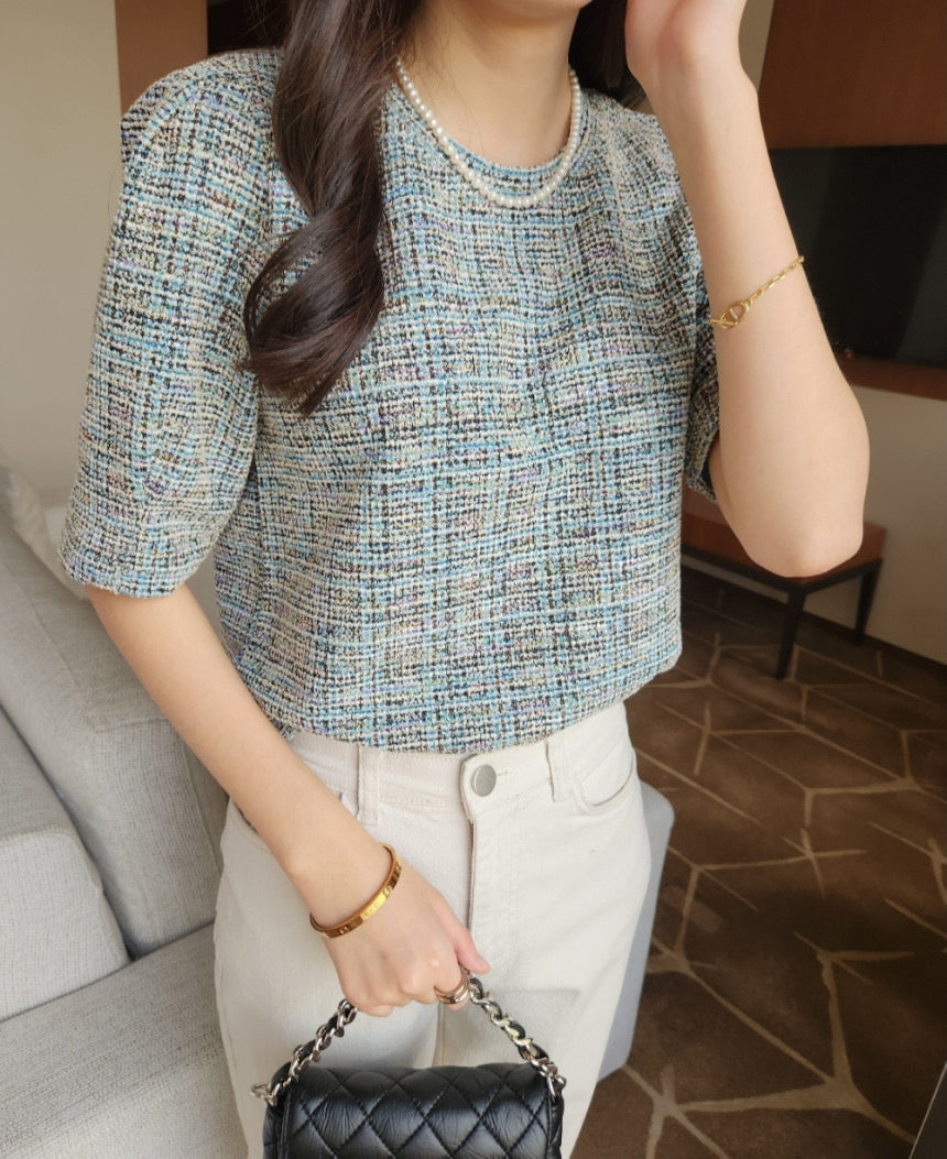 Velours Tweed Blouse