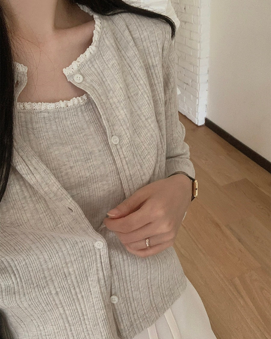 Torsion Cardigan Set