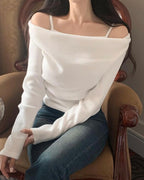 Stay-On Off-Shoulder Knit