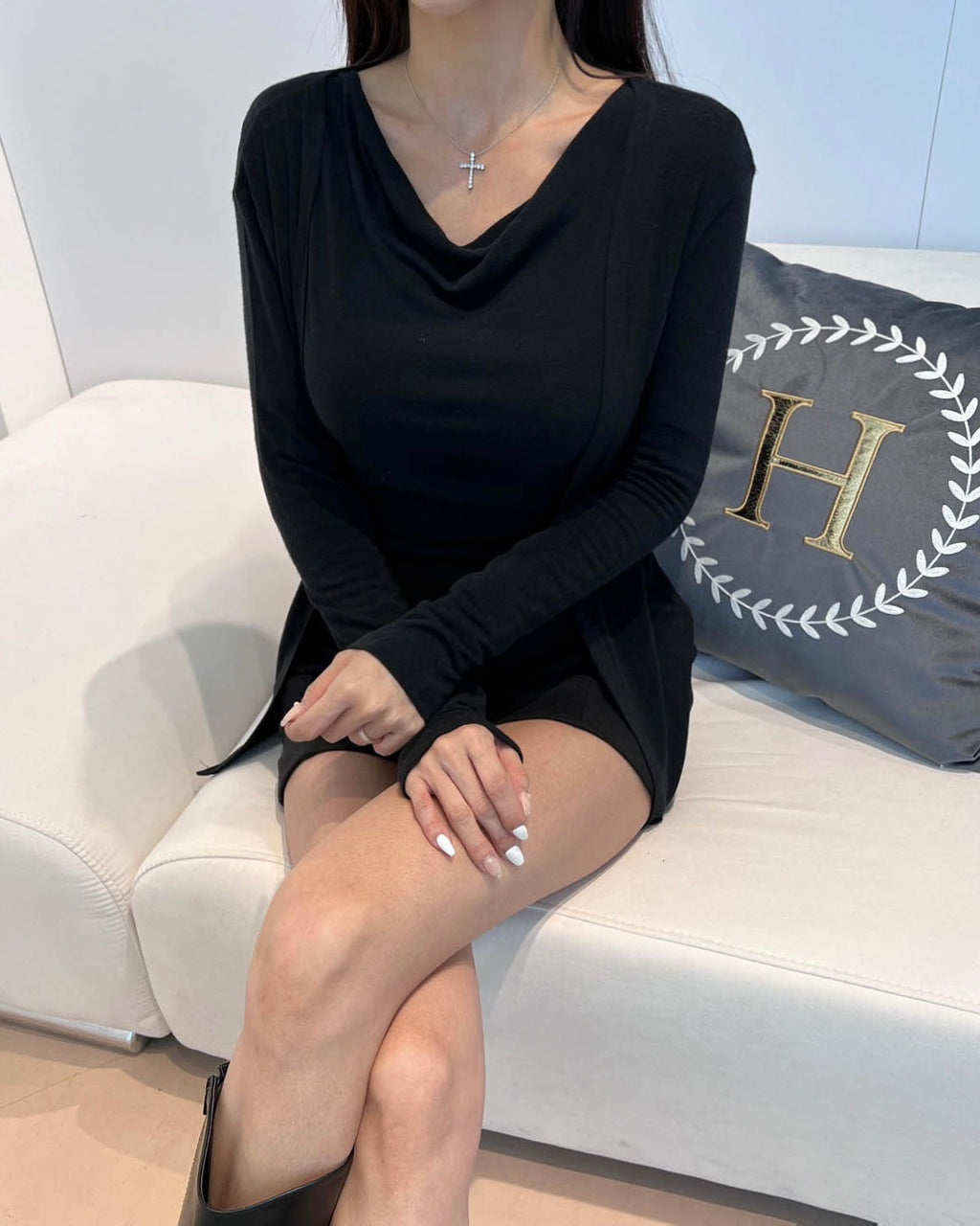 Drape Wool Cardigan Set