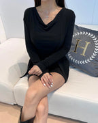 Drape Wool Cardigan Set