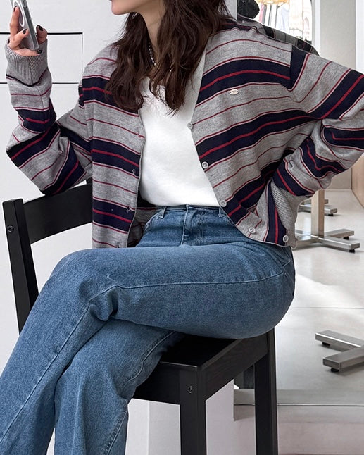 Jaime Striped Cardigan