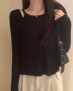Lucifer Sheer Knitted Top